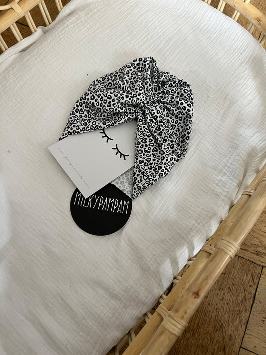 Size 1 40-45 cm  Sofortverkauf  Turban Minimal  Leopard Heart