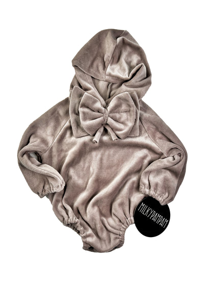 Hoodie Body & Sweater  Taupe Velvet