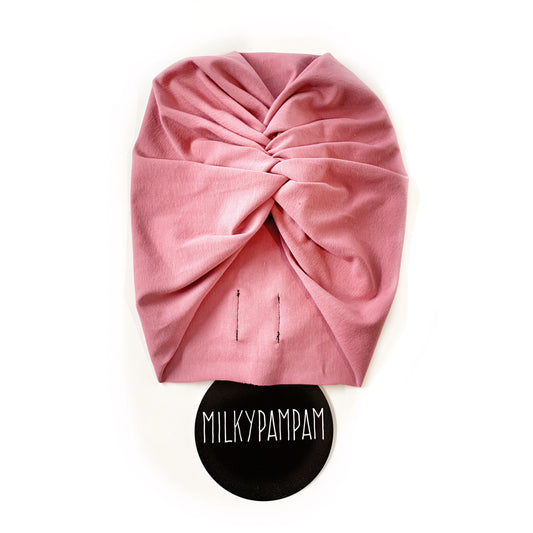 Size 2, 45-50 cm Sofortverkauf Turban Minimal Dusty Pink