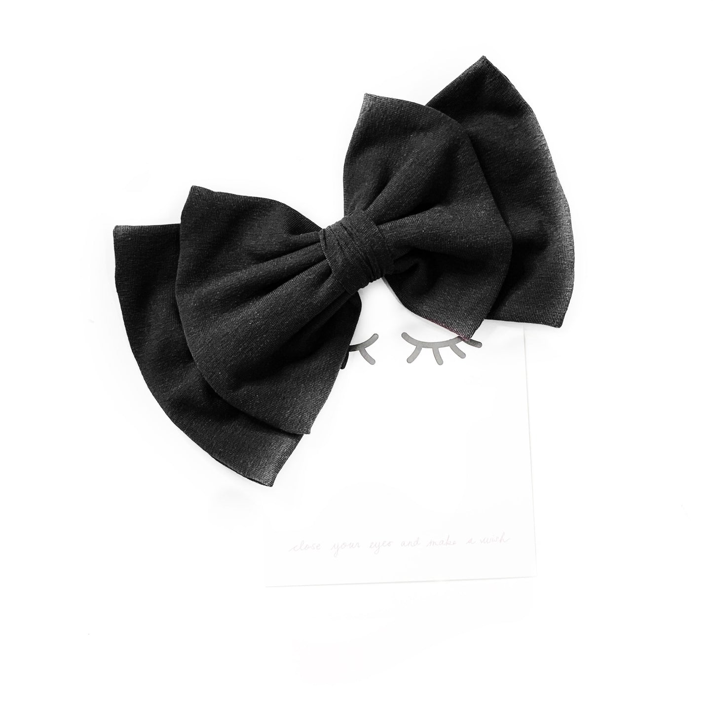 Sofortverkauf  Double Bow Clip Hair Black