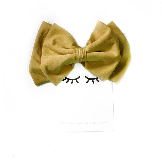 Sofortverkauf  Double Bow Hair Clip  Mustard