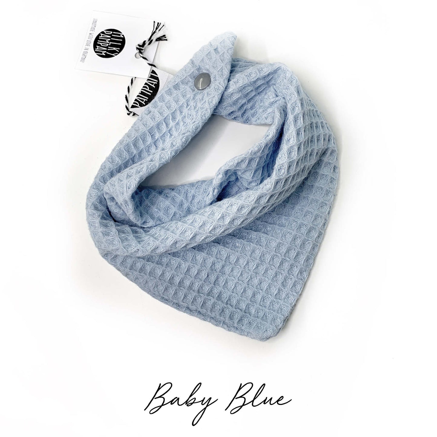 Sofortverkauf  Halstuch Simple Bib Waffelpique Baby Blue