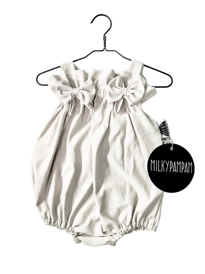 Paperbag Play Suit Cream