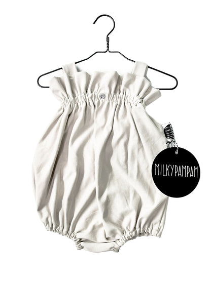 Paperbag Play Suit Cream