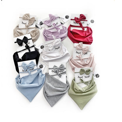 Set Jersey Simple Bib + Bow Hairband