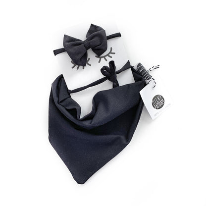 Set Jersey Simple Bib + Bow Hairband