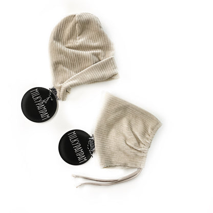 Beanie winter corduroy sand