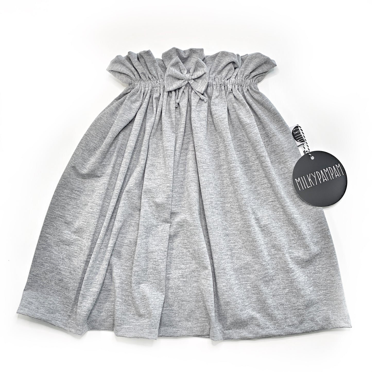 Paperbag Skirt Gray Melange