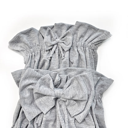 Paperbag Skirt Grey Mèlange