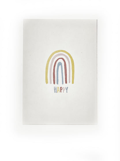 Postkarte Happy Rainbow
