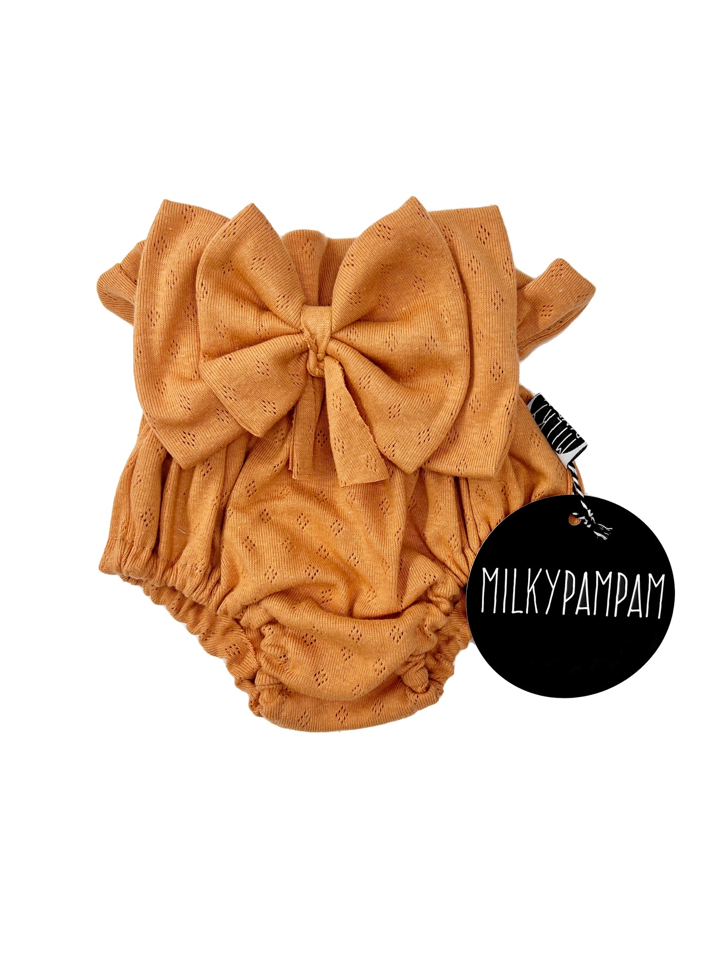 Paperbag Bloomers Pointelle Apricot