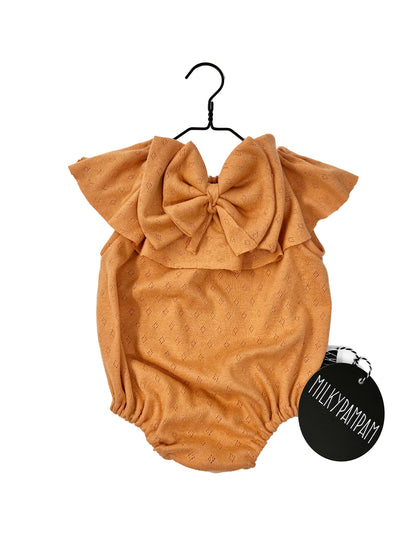 Carmen Top / Body Pointelle Apricot