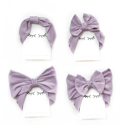 Baby Girl Paperbag Pants Set Lilac